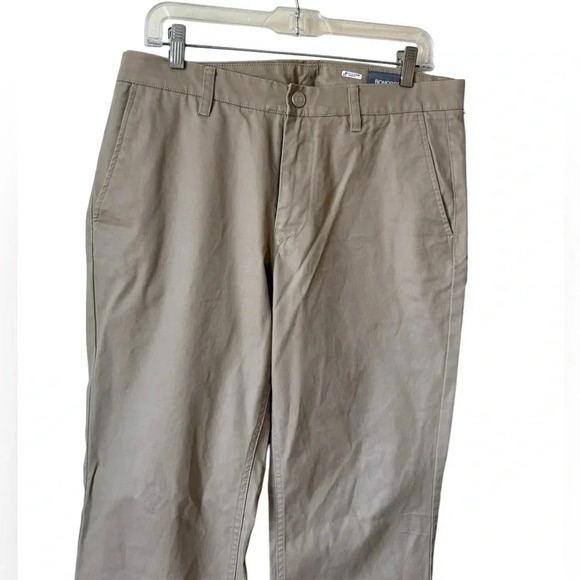 Bonobos Men's Washed Slim Chinos in Khaki Checkered Slant Pocket Size 32/30 - Picture 6 of 15
